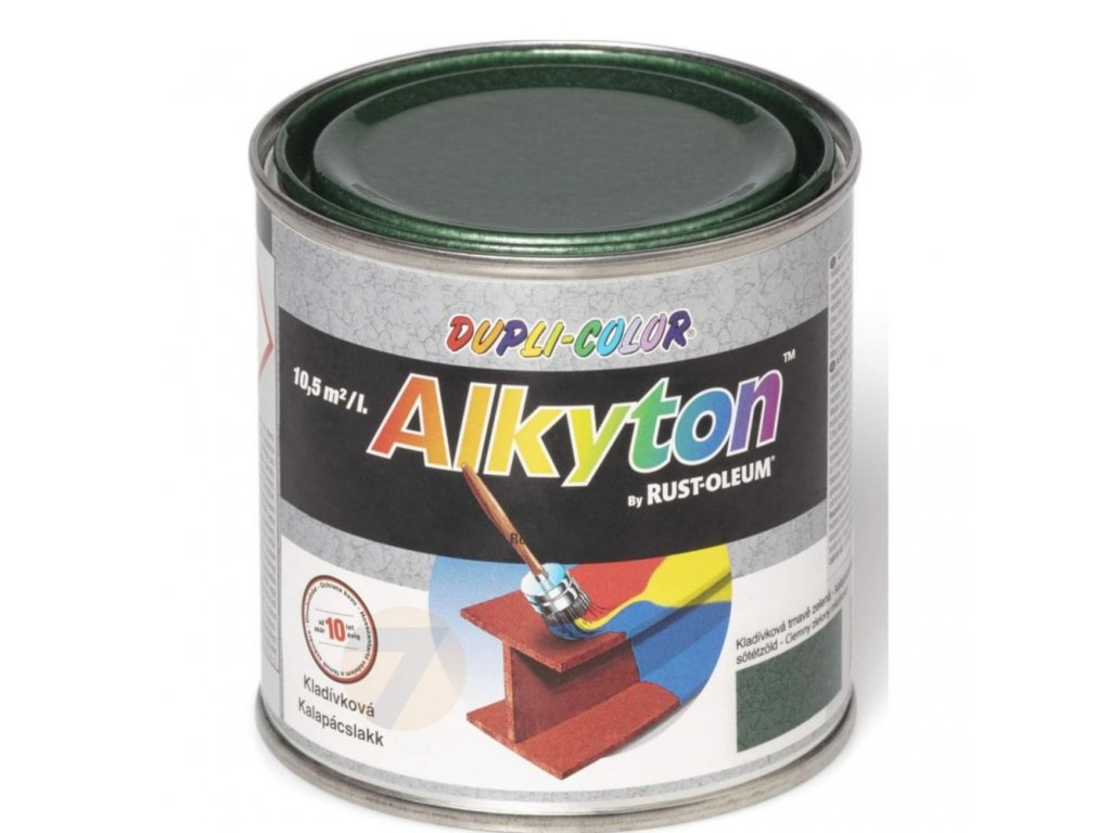 Alkyton kladívková antikorozní barva zelená 750ml