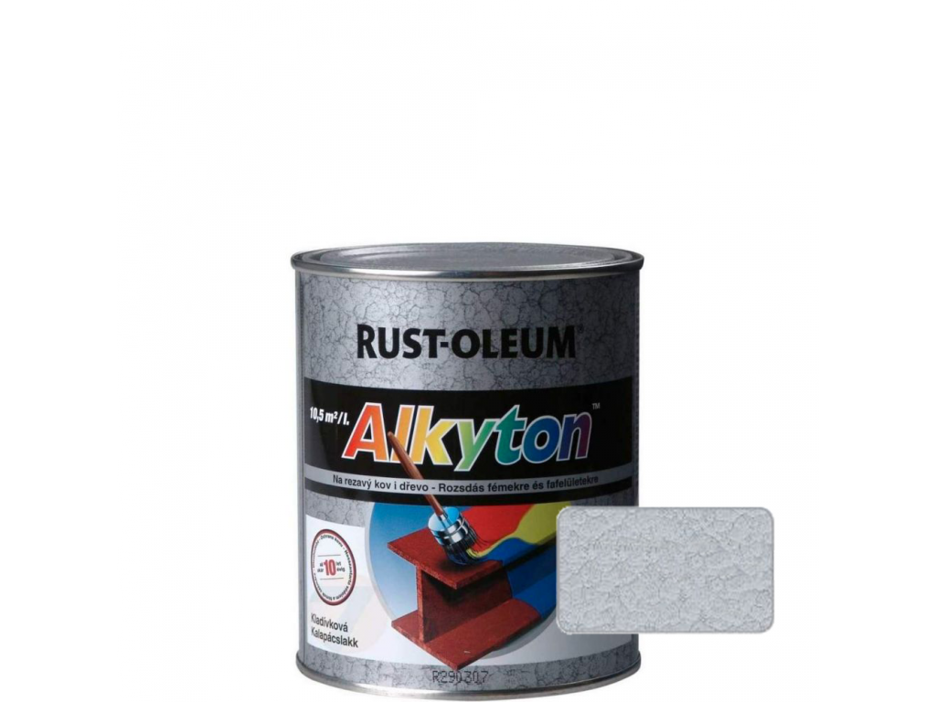 Alkyton kladívková barva striebrosivá 250ml