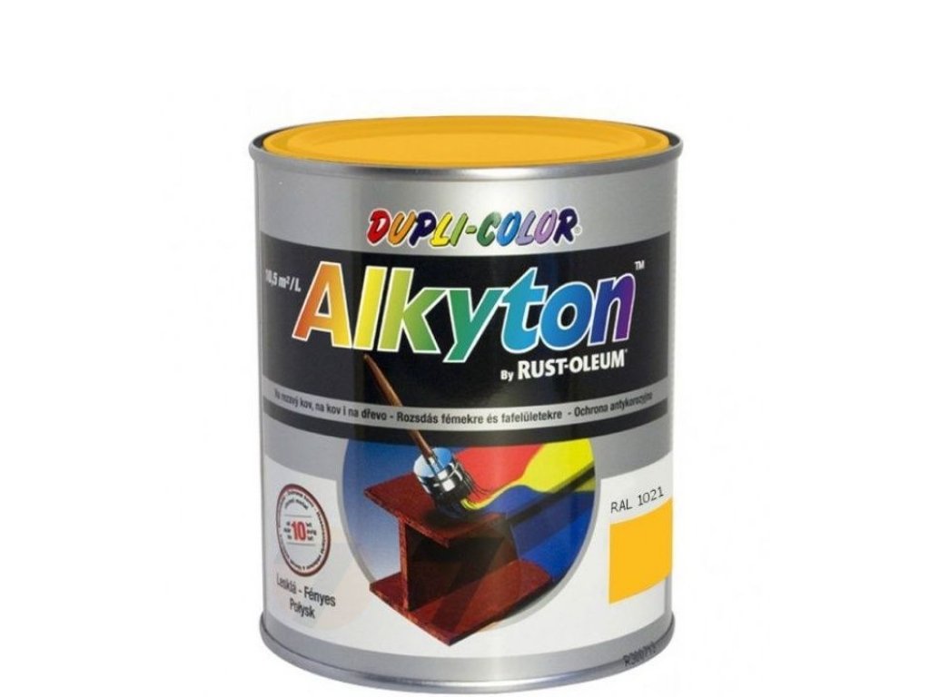 Alkyton Rust Protection Paint RAL 1007 yellow 750 ml