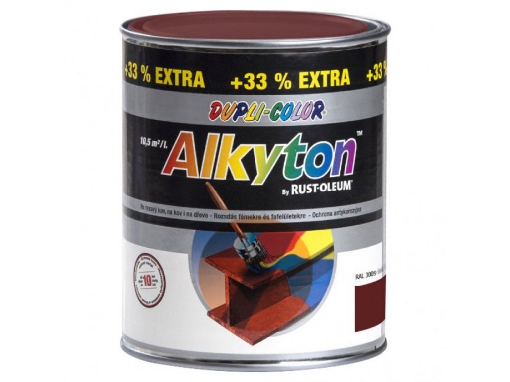 Alkyton RAL 3009  hladký lesklý oxidovaná červená 1 L