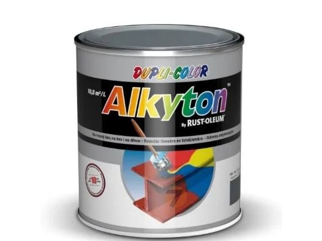 Alkyton RAL 7011 Steel gray glossy anti-corrosion paint 0.75 L