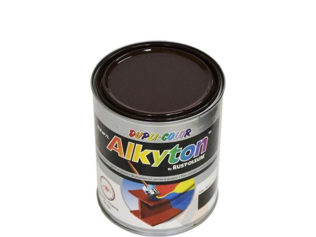 Alkyton Farba antykorozyjna RAL 8017 czekoladowy brąz półmat 0,75L