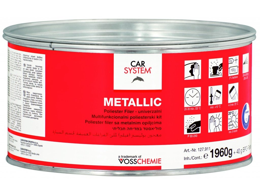 Carsystem Metallic 2kg tmel s hliníkem