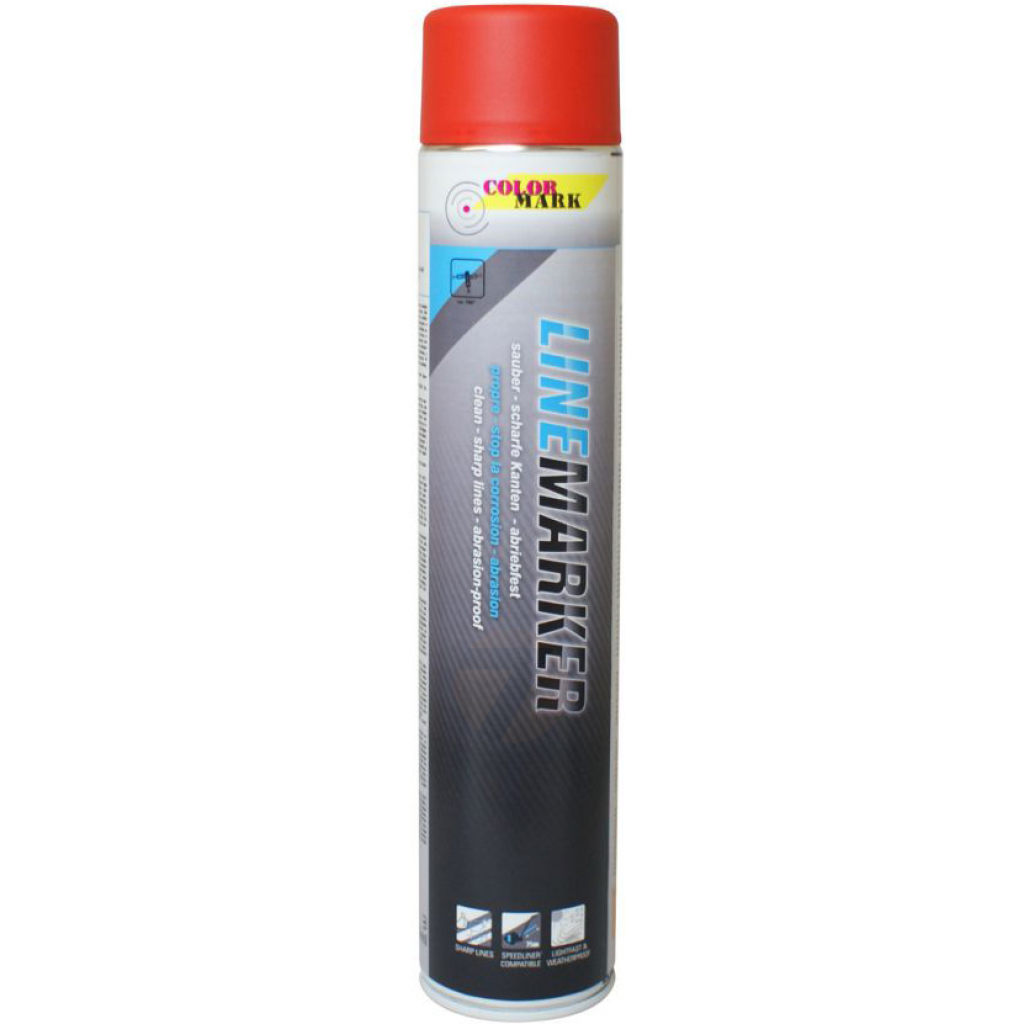 ColorMark LineMarker line marking spray red 750ml - ColorShop.cz