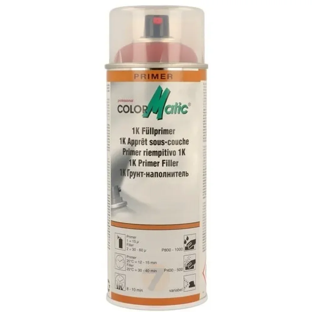 ColorMatic 1K imprimación de relleno HG8 rojo spray 400 ml - ColorShop.cz