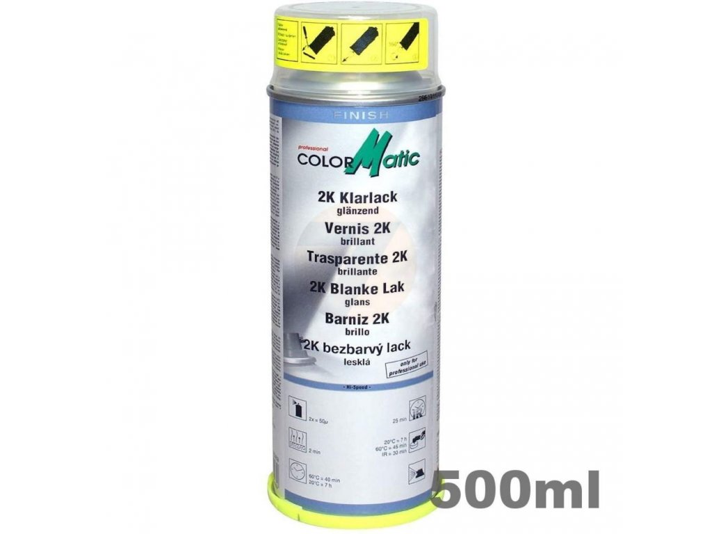 ColorMatic 2K Zweikomponenten Klarlack glänzend Spray 500ml