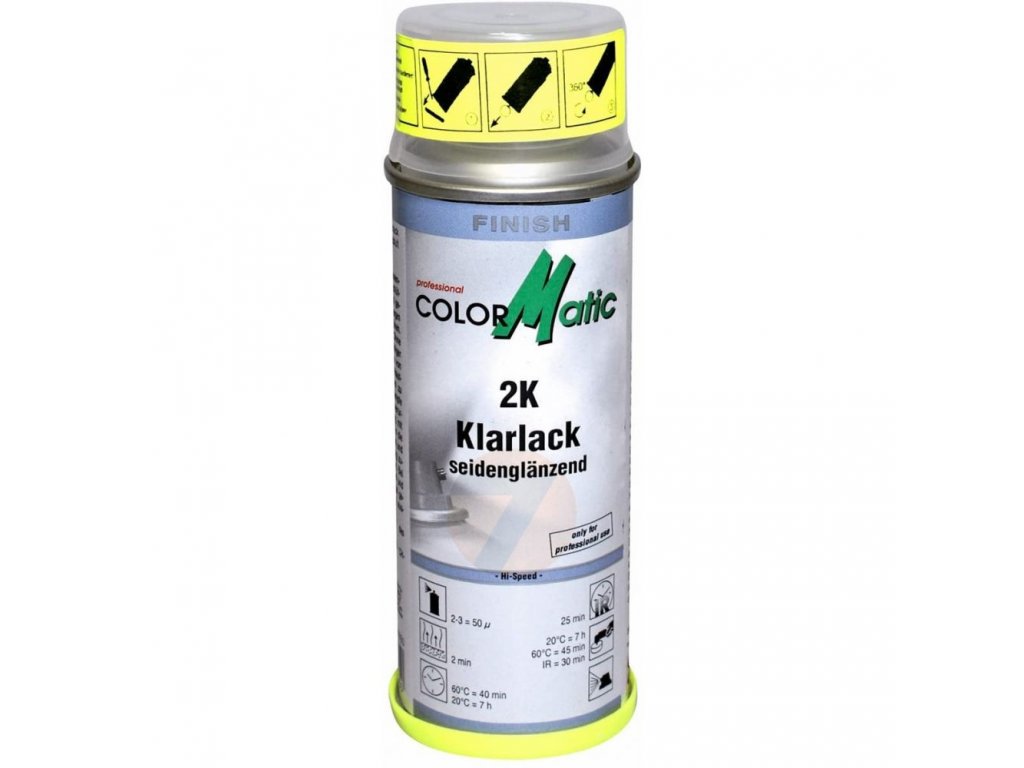 ColorMatic 2K Two-component Clear Coat semi matt spray 200ml