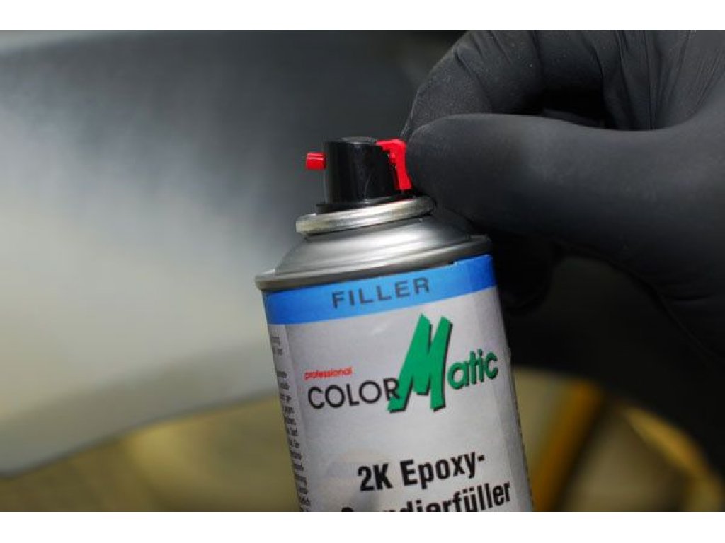 ColorMatic 2K Epoxy Primer negro spray de imprimación de dos componentes de alta velocidad 200ml