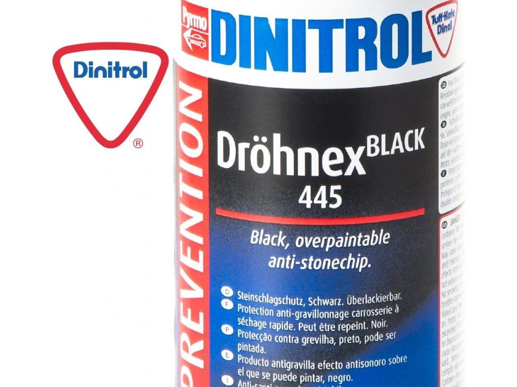 Dinitrol Dröhnex 445 protection anti-gravillons et agent anti-corrosion noir spray 500 ml