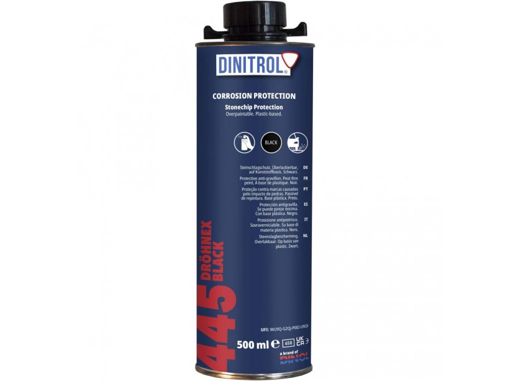 Dinitrol Dröhnex 445 agent anti-gravillons et anti-corrosion noir 1L