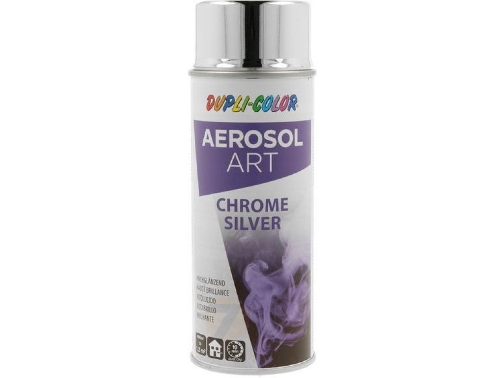 Dupli Color ART CHROME Silver błyszcząca farba w sprayu 400 ml