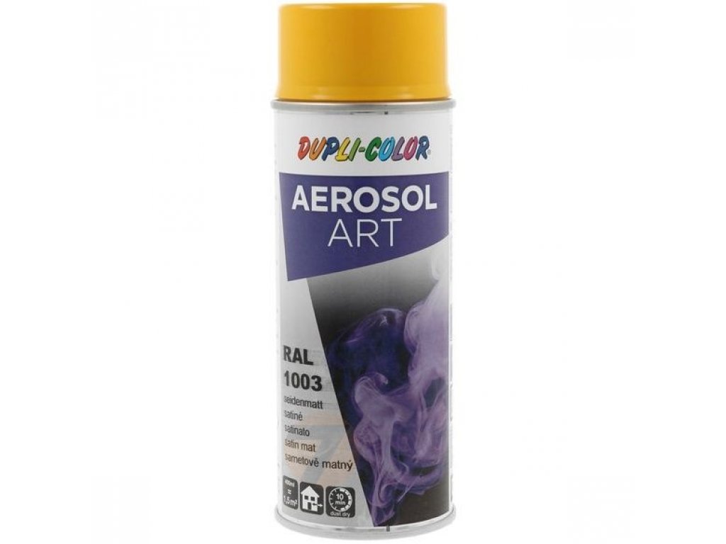 Dupli Color ART RAL 1003 pintura en aerosol semimate amarillo señales 400 ml
