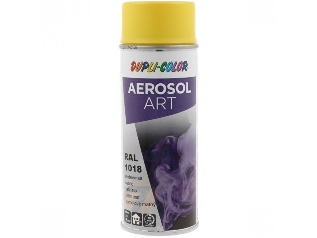 Dupli Color ART RAL 1018 pintura en aerosol semimate amarillo de zinc 400 ml