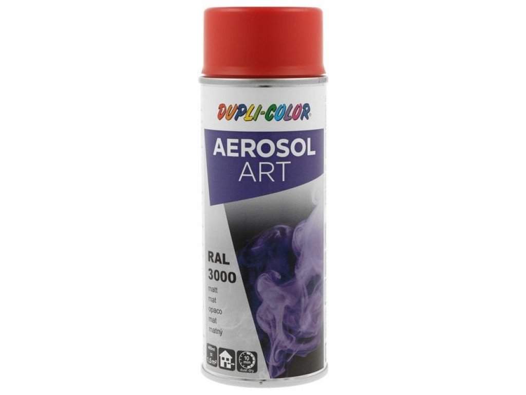 Dupli Color Aerosol ART Peinture aérosol RAL 3000 rouge feu mat 400 ml