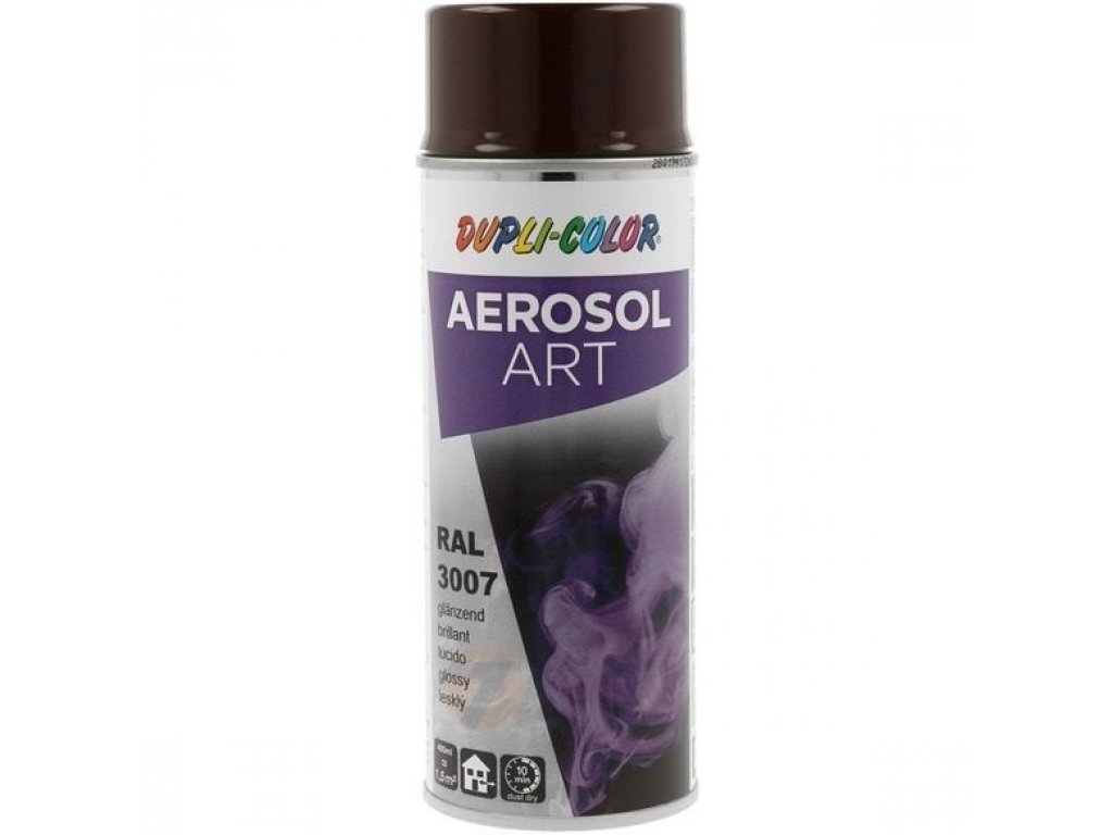 Dupli Color ART RAL 3007 pintura en aerosol brillante Rojo negruzco 400 ml