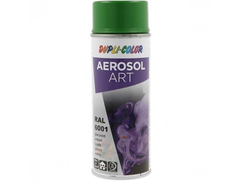 Dupli Color ART RAL 6001 pintura en aerosol brillante Verde esmeralda 400 ml