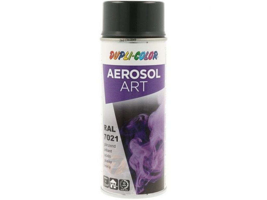 Dupli Color ART RAL 7021 Black grey glossy paint spray 400 ml