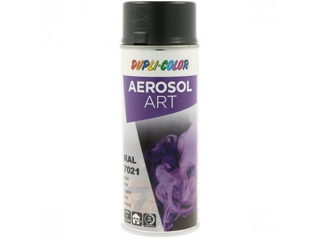 Dupli Color Aerosol ART RAL 7021 Czarna szara farba w sprayu 400 ml