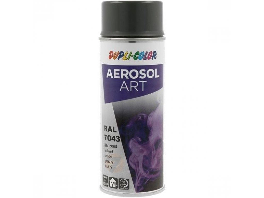 Dupli Color ART RAL 7043 pintura en aerosol brillante Gris tráfico B 400 ml