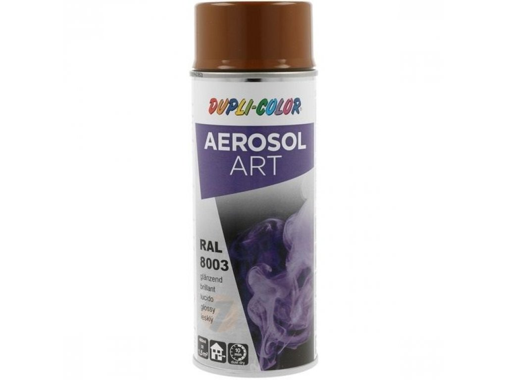 Dupli Color ART RAL 8003 Clay brown glossy paint spray 400 ml