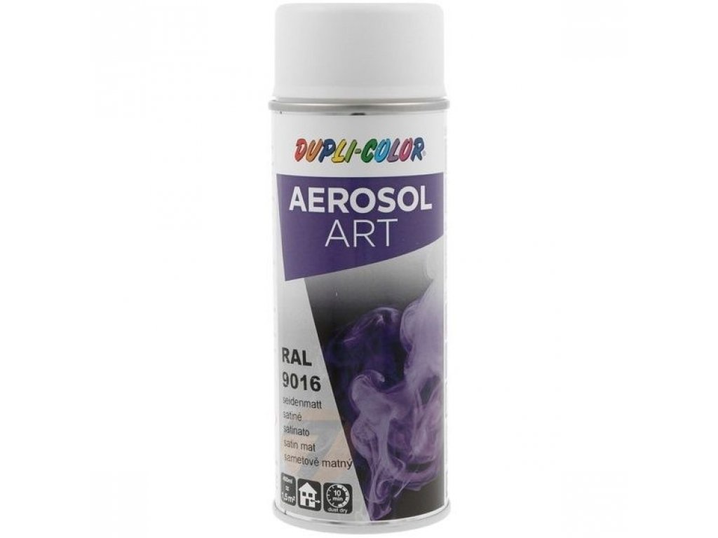 Dupli Color ART RAL 9016 pintura en aerosol semimate blanco tráfico 400 ml