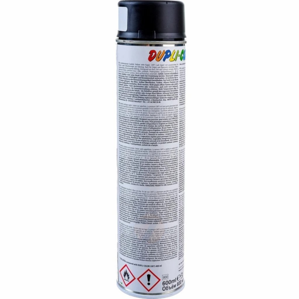 Dupli-Color Car's rally lak černá matná 600ml
