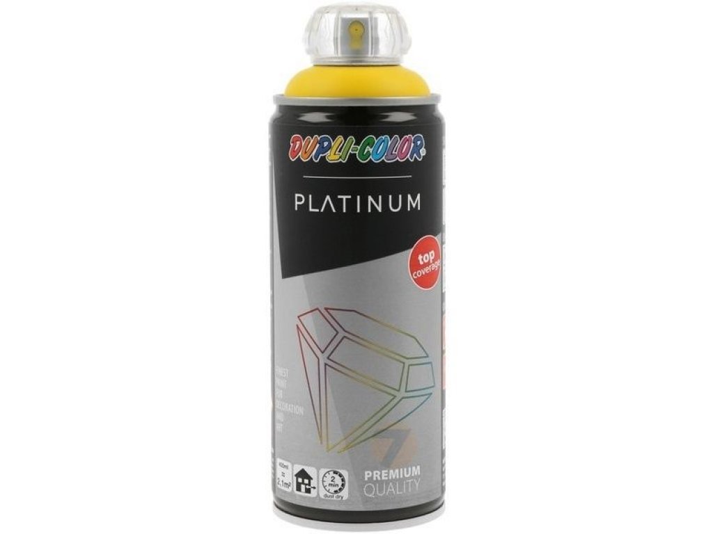 Dupli-Color Platinum RAL 1023 žltá saténovo matná farba v spreji 400ml