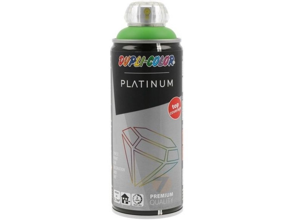 Dupli-Color Platinum RAL 6018 zelená saténově matná barva ve spreji 400ml