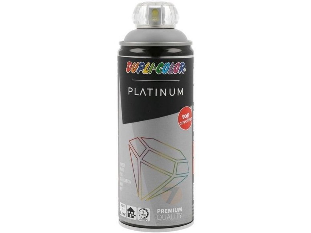 Dupli-Color Platinum RAL 7001 šedá pastelová saténovo matná farba v spreji 400ml