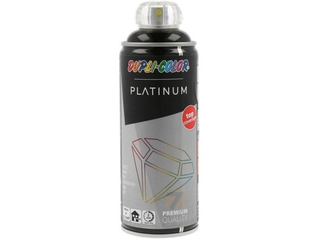 Dupli-Color Platinum RAL 9005 černá lesklá barva ve spreji 400ml