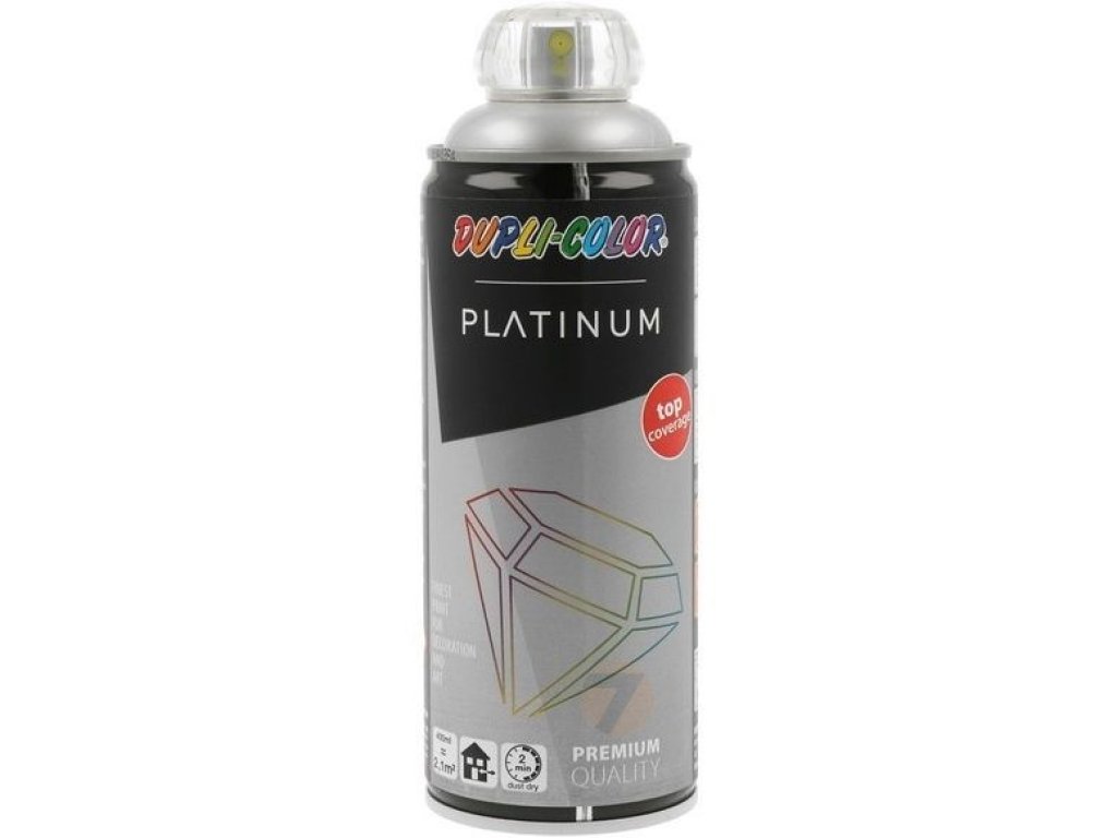Dupli-Color Platinum RAL 9006 hliníková saténově matná barva ve spreji 400ml