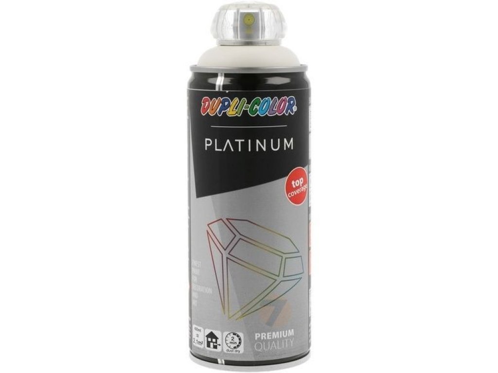 Dupli-Color Platinum RAL 9010 bílá saténově matná barva ve spreji 400ml