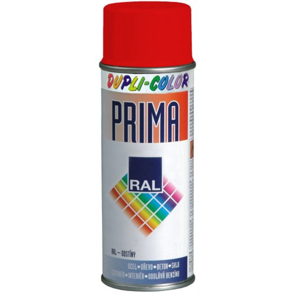 Dupli-Color Prima Peinture en spray brillante RAL 2002 Vermillon 400 ml