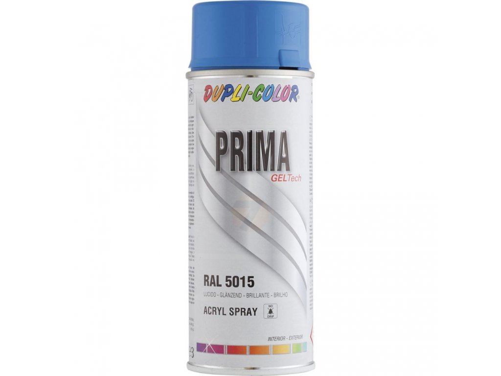 Dupli-Color Prima RAL 5015 niebieska błyszcząca farba w sprayu 400 ml