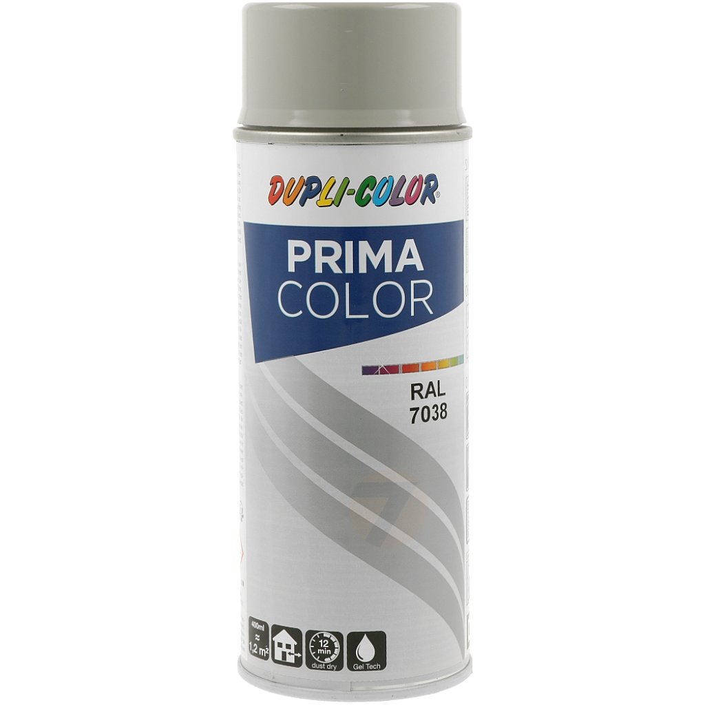 Dupli-Color Prima RAL 7038 Lesklá Achátově Šedá Barva ve Spreji 400 ml