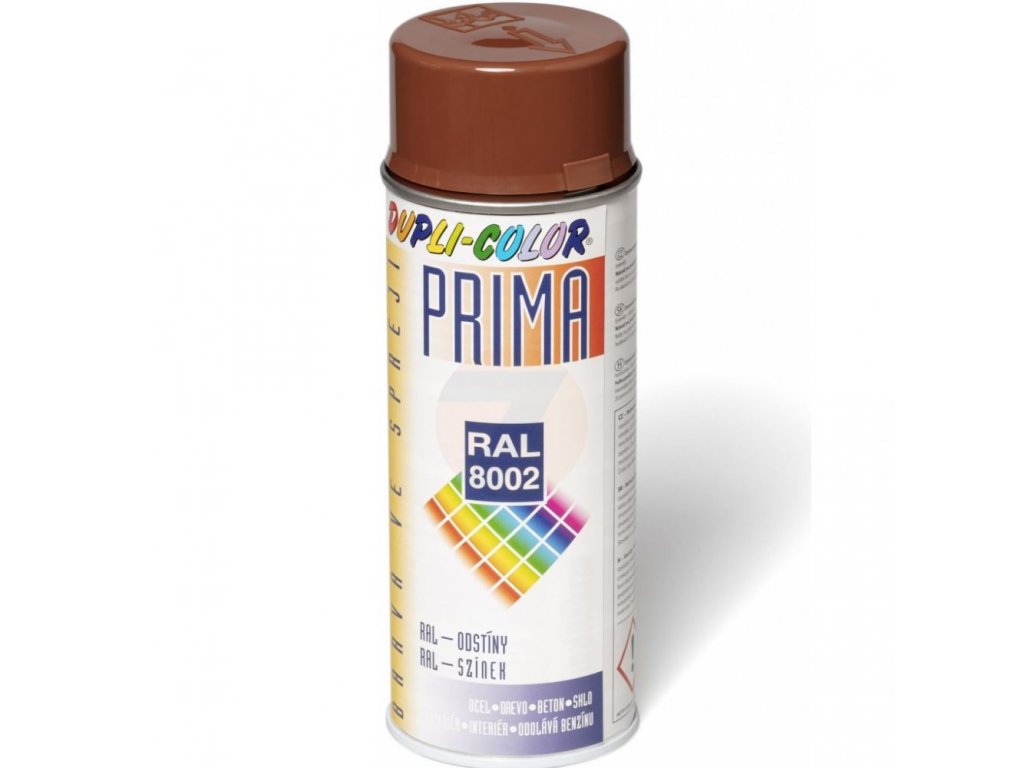 Dupli-Color Prima RAL 8002 hnědá barva ve spreji 400 ml