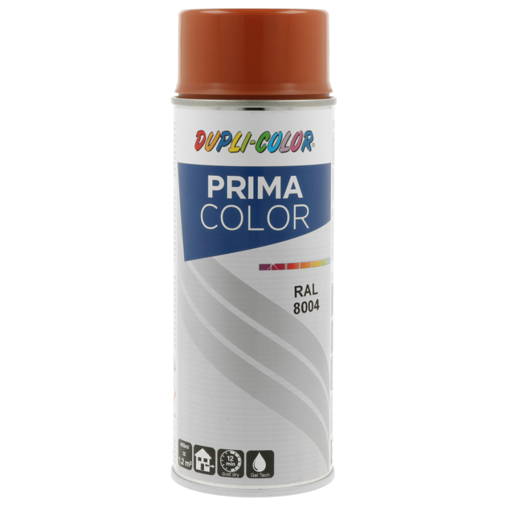 Dupli Color Prima RAL 8004 Copper Brown Glossy Spray 400 Ml ColorShop cz dupli-color-prima-ral-8004-copper-brown-glossy-spray-400-ml-colorshop-cz