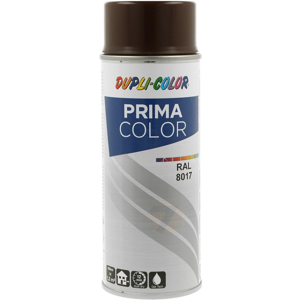 Dupli-Color Prima RAL 8017 Lesklá Čokoládově Hnědá Barva ve Spreji 400 ml