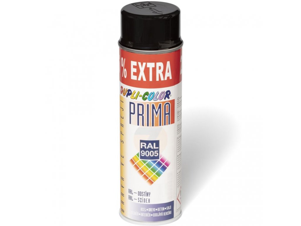 Dupli-Color Prima RAL 9005 čierna polomatná Spray 400 ml