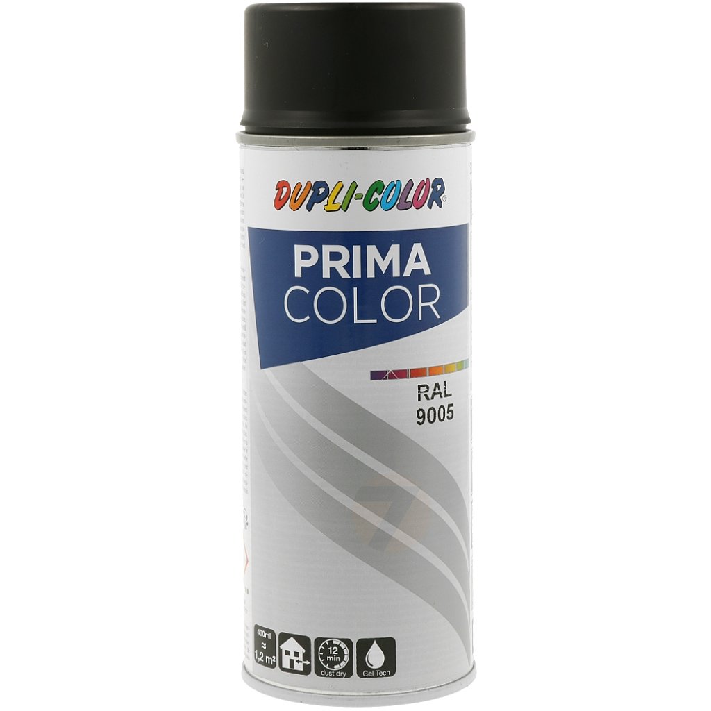 Dupli-Color Prima RAL 9005 Matná Černá Barva ve Spreji 500 ml