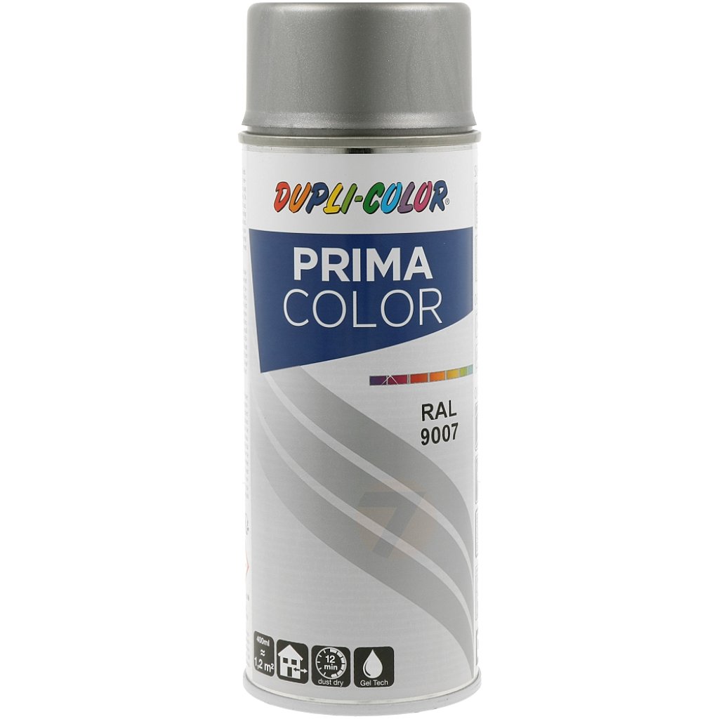 Dupli-Color Prima RAL 9007 Lesklá Šedý Hliník Barva ve Spreji 400 ml