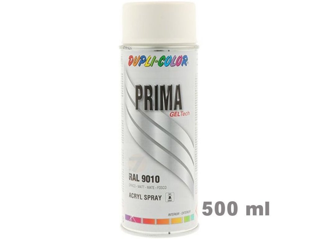 Dupli-Color Prima RAL 9010 blanc mat Spray 500 ml