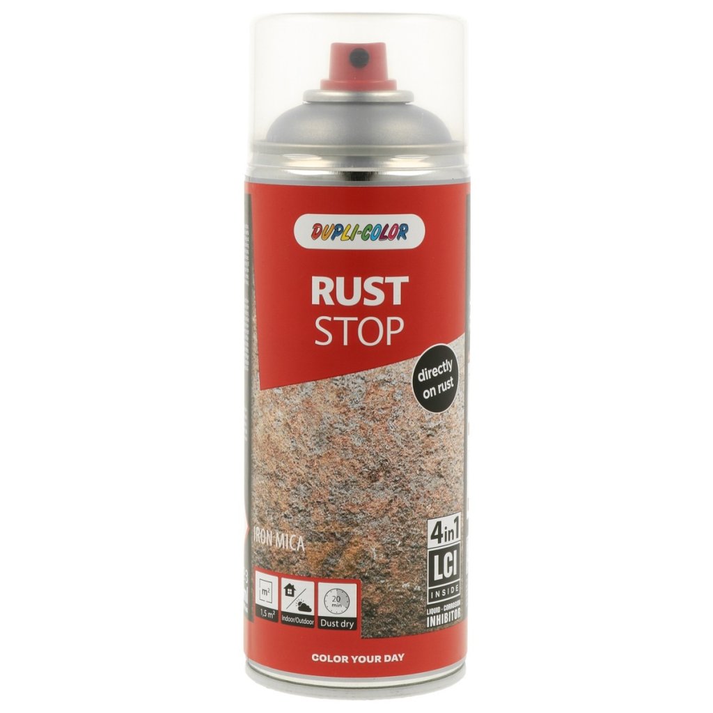 Dupli-Color Rust Stop 4v1 Iron Mica argento Spray 400 ml