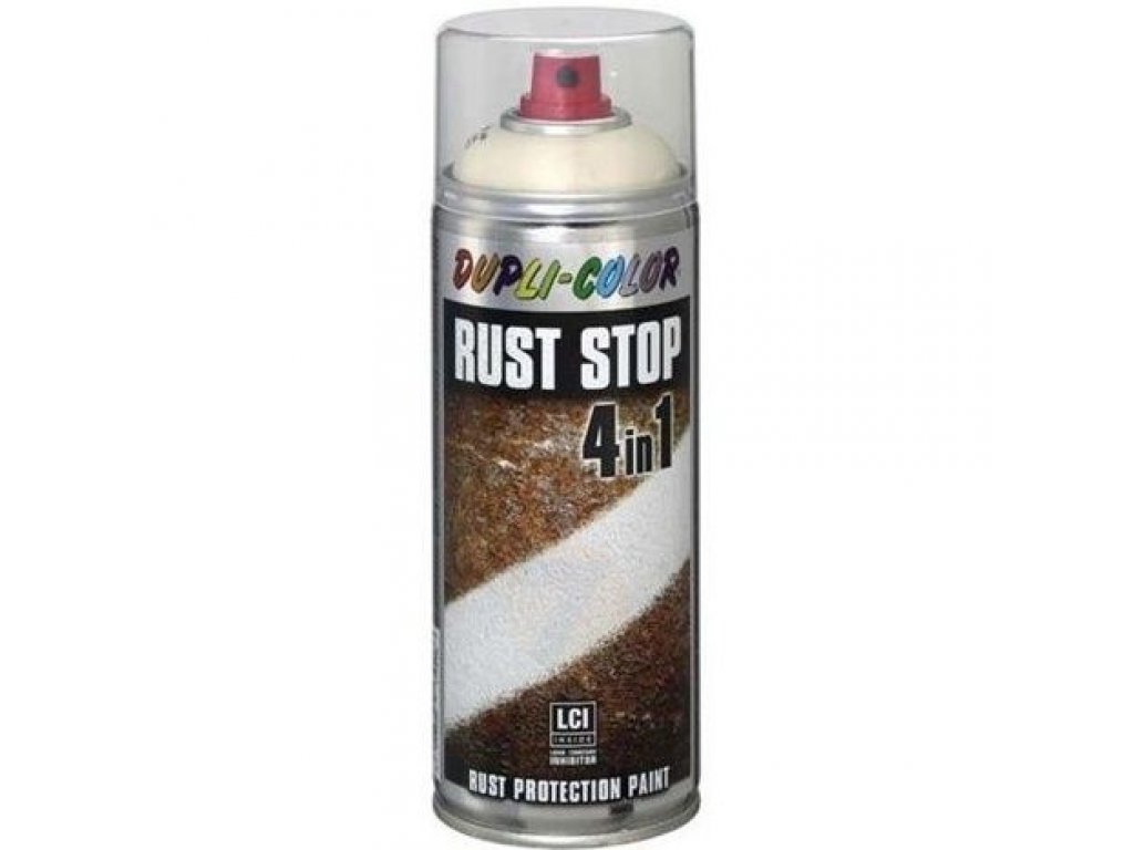 Rust Stop Light Dupli-Color Rust Stop 4v1 RAL 1015 slonová kost satin 400 ml - ColorShop.cz