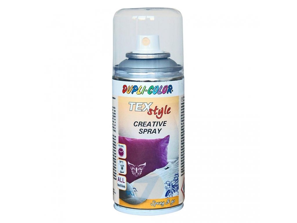 Dupli-Color TEXstyle - stříbrná barva na textil spray 150ml