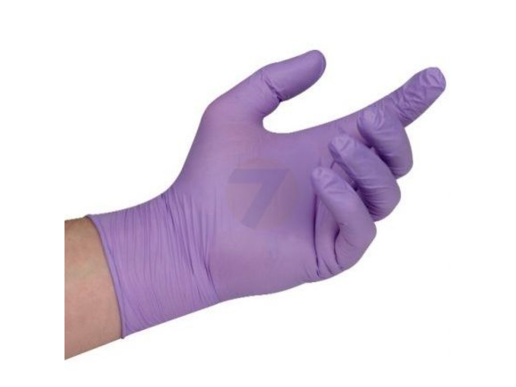 Essenti Disposable nitrile gloves purple XL