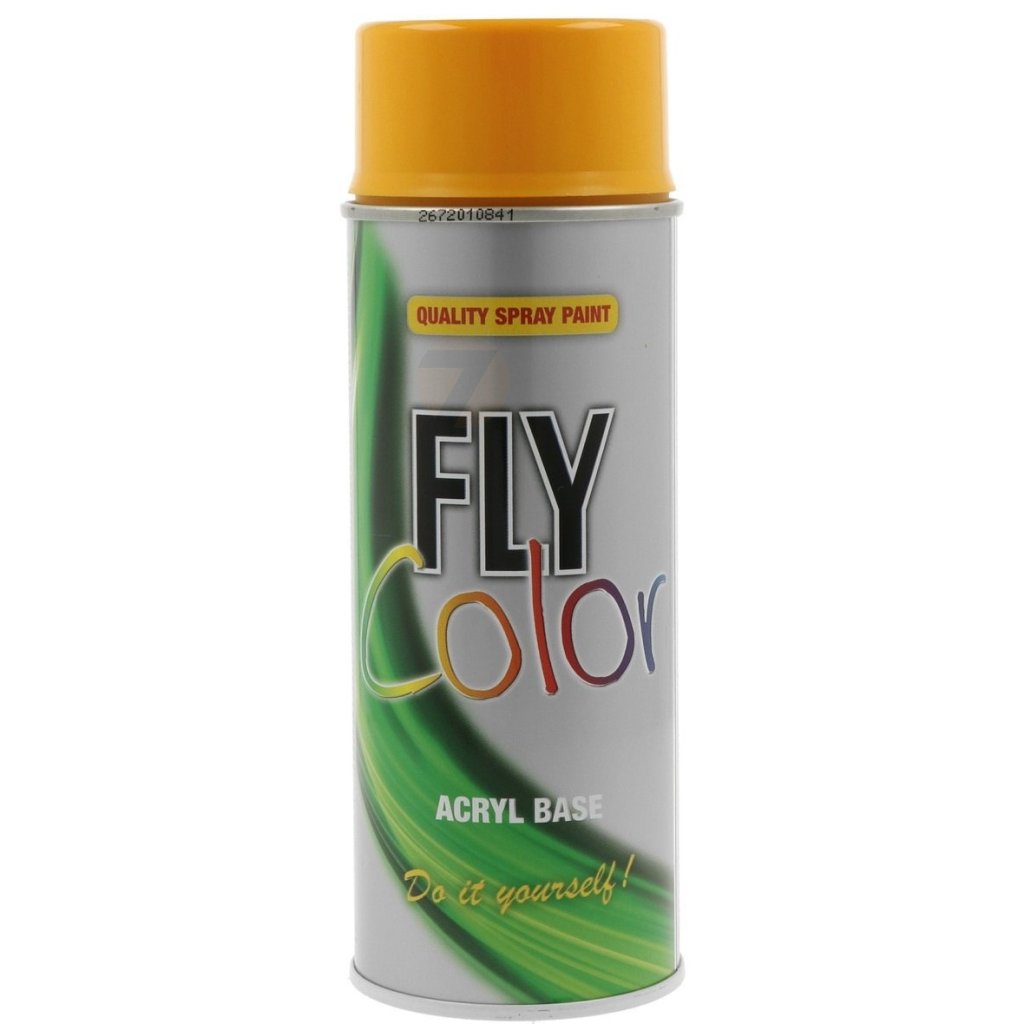 FLY Color RAL 1007 žluto-oranžová akrylátová barva ve spreji 400 ml