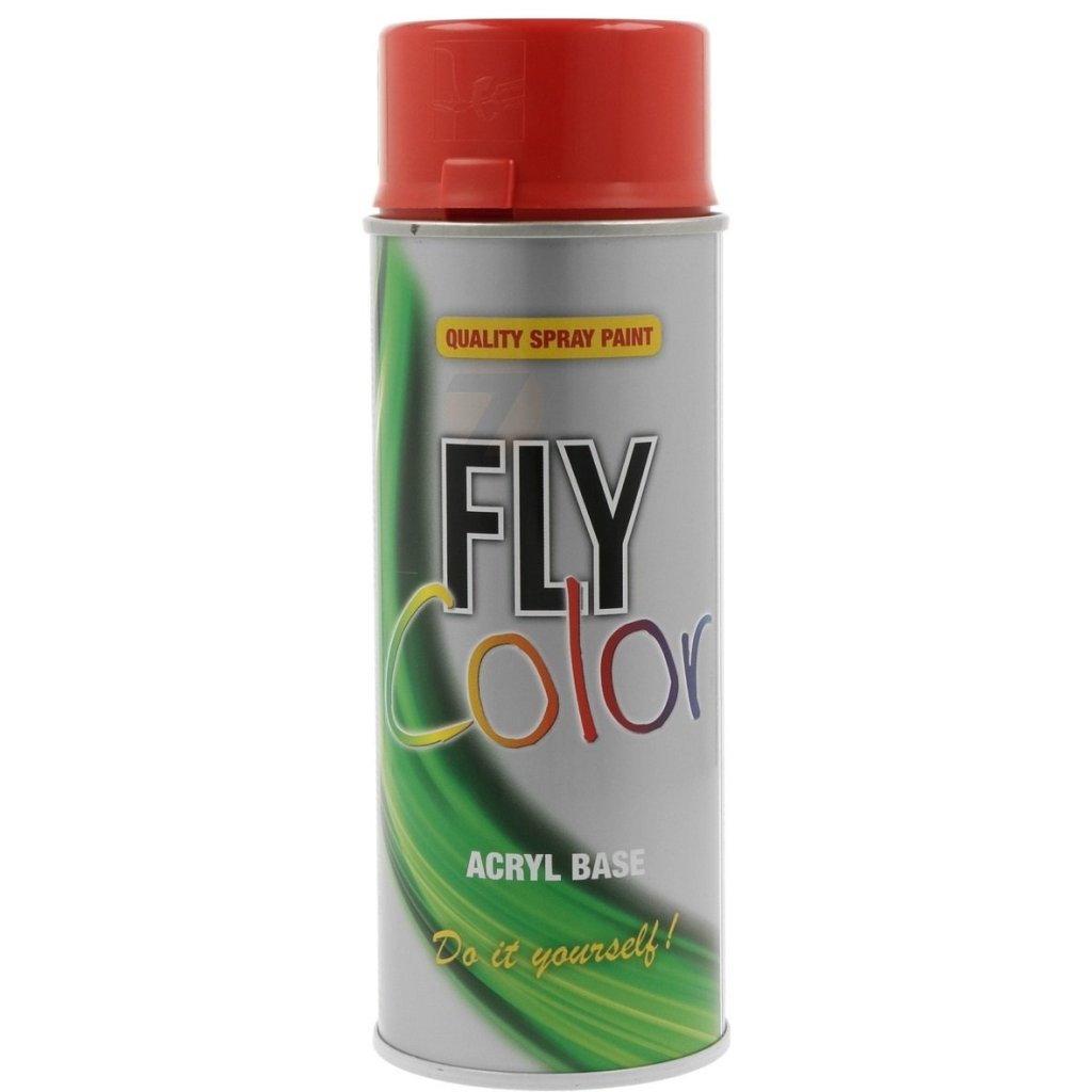 FLY Color RAL 3000 Ohnivě červená akrylátová barva ve spreji 400 ml