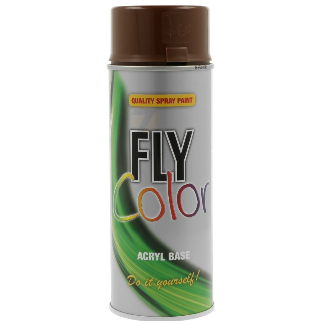 FLY Color RAL 8011 Oříšková hnědá akrylátová barva ve spreji 400 ml