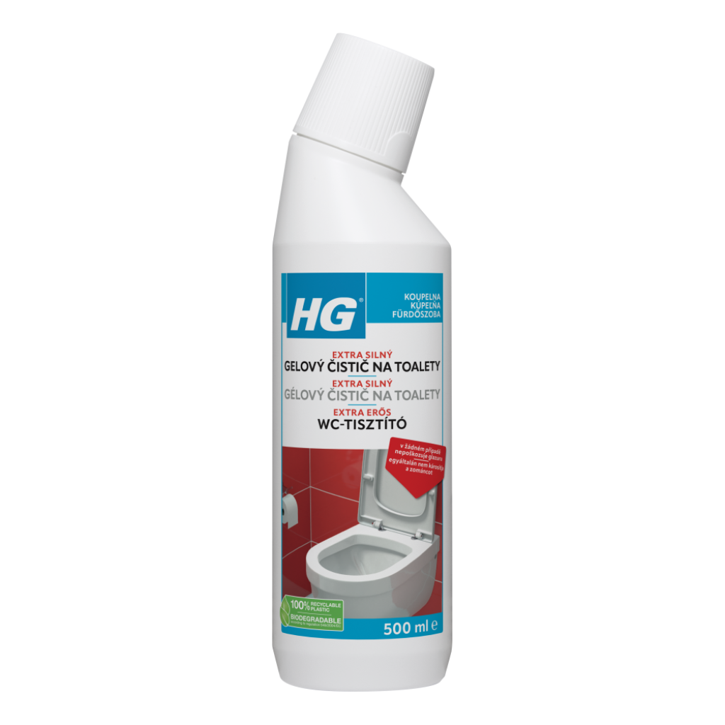 HG Limpiador en gel extrafuerte para inodoros 500ml